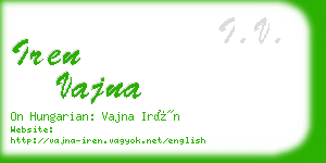 iren vajna business card